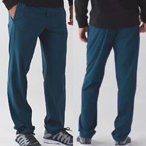 Lululemon Men’s Cutback Pull On Track Pants Alberta Lake Teal Blue Green